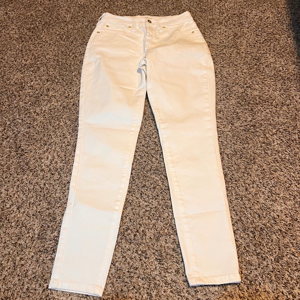 INC International Concepts Womens White Skinny Jeans Size 6